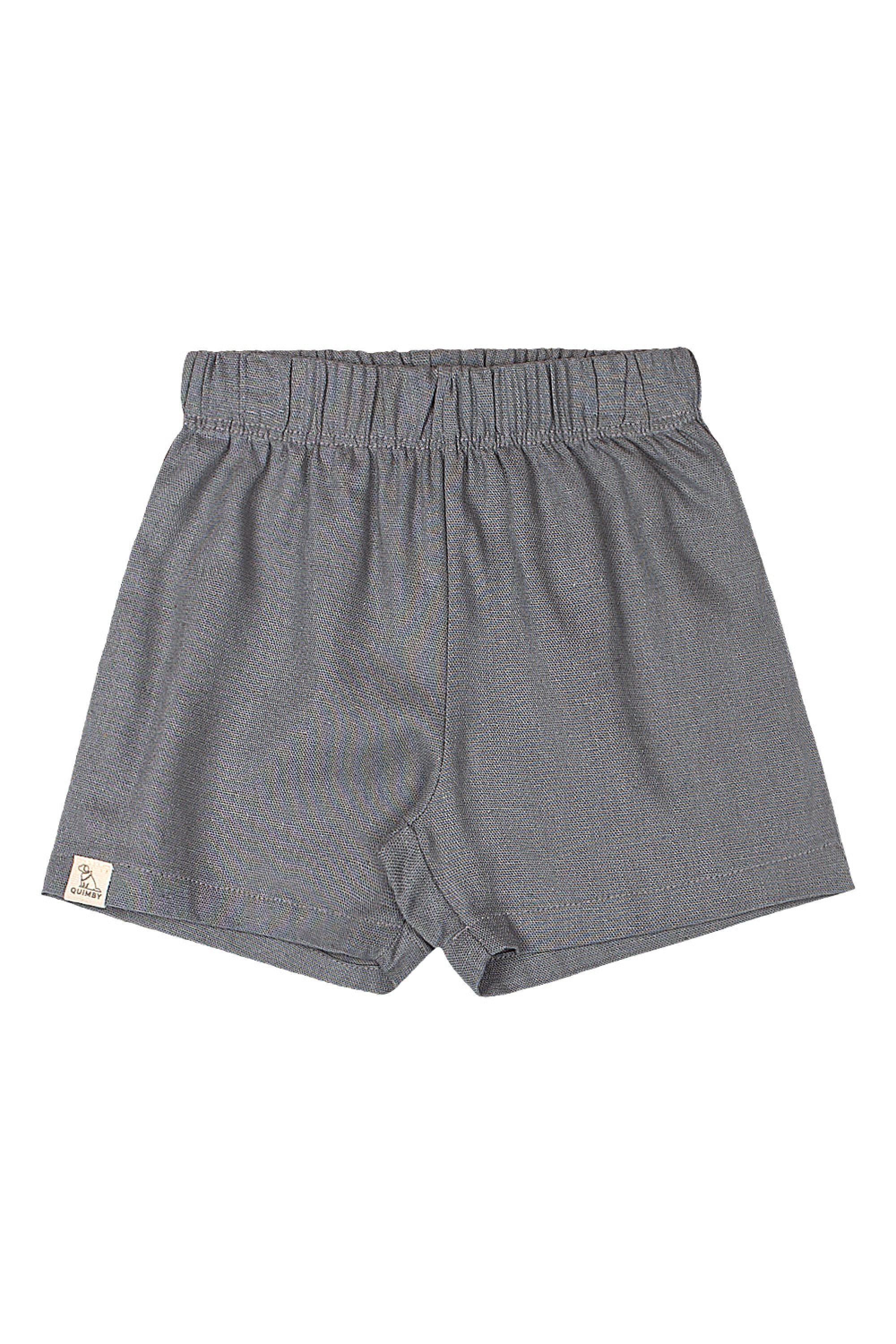 Conjunto Bebê Menino com Camiseta Estampada e Bermuda (Azul) Quimby - Imagem 13